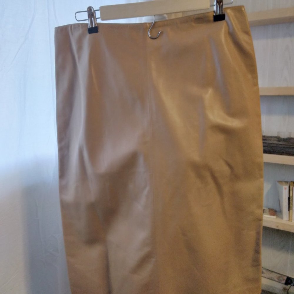 Calvin Klein buttery soft leather skirt